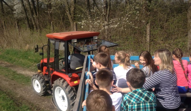 Trip in a tractor
